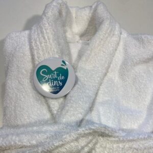 Bathrobe with promotional badge 22€